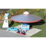 New Bachmann Area 51 Fuel With Pumps - Roadside U.s.a Building Ho Scale. Fixed Price $86.99.