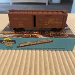 Athearn Ho 5012 Union Pacific U.p. 184241 40' Box Kit Built. Fixed Price $8.10.
