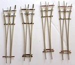Ho Built Fast Track Ns Code 100 #4 Switches (2 Right Hand, Left Hand). Fixed Price $10.93.