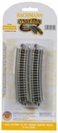 Bachmann 44824 Half Section 15.5" Radius Curved Ez Track 6PCS Nickel Silver. Fixed Price $14.36.