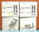 Grandt Line Ho 3 Position Cast Iron Switch Stand & Lamps # 5061 (2-PACK). Fixed Price $18.00.
