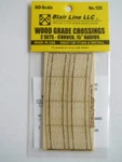 Blair Line H.o. Scale 125 Laser-cut 2-LANE Curved Wood Grade Crossing 14-16". Fixed Price $5.70.