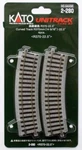Kato Ho Unitrack 370MM 14 6/16 Inch (22.5) Radius Curved (4 Pcs) 2-280. Fixed Price $14.63.