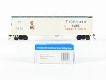 Ho Scale Bachmann Silver Series 17947 Tpix Tropicana 50' Mechanical Reefer #742. Fixed Price $37.95.