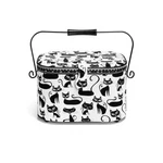 Large Oval Cats Sewing Basket Black/white. Fixed Price $88.77.