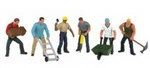 Bachmann 33105 Ho Construction Worker With Tools Figures (set Of 6). Fixed Price $7.99.
