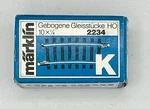 Marklin 2234 Ho K-track 3-RAIL Curved 16 3/4"424.6MM 7 Degree 10PC Pack. Fixed Price $25.00.