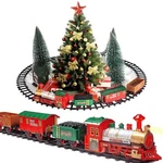 Classic Christmas Train With Lights And Sounds Railway Tracks Sets Batter.... Fixed Price $43.35.