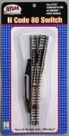 Atlas Code 80 #6 Switch Manual Rh Black - Scale Nickel Silver Model Train. Fixed Price $21.02.