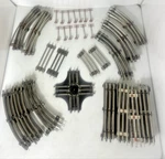 Lionel 027 10 Train Track 18 Straight 25 Curve Crossover 12 Utility Poles + Lot. Fixed Price $66.66.