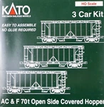 Kato 38-0201 Ac & F 70T Covered Hoppered Boston Maine New. Fixed Price $50.00.