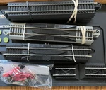 Lot Of 13 Bachmann Ho Train E-z Track 9 Straight & Terminal Re-railers Etc.. Fixed Price $59.99.