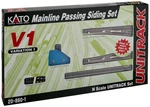 Kato Usa Model Train Products V1 Unitrack Mainline Passing Siding Set. Fixed Price $113.54.