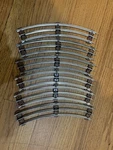 6 Pieces Lionel 027 Curved Track, 3 Rail Steel Tubular, Gauge. Fixed Price $29.99.