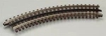 Atlas 6043 Scale 21ST Nickel Silver Brown Ties 3-RAIL -- O27 Curve. Fixed Price $12.99.