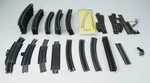 Lot Of 80 Various Ho Scale Train Tracks Plus Miscellaneous Connectors. Fixed Price $39.99.