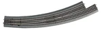 Ho Scale Track - 42568 Roco, Geoline, Curved Turnout Left BWL9/10. Fixed Price $57.27.