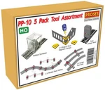 Ho Scale Bachmann/proses 39029 PP-10 Five Pack Track Tool Assortment Set. Fixed Price $120.00.