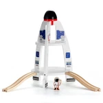 Sainsmart Jr. Wooden Train Track Accessory, Space Launcher Rocket Ship Play.... Fixed Price $56.41.