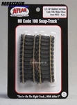Atlas Ho 3/8" Radius Curve Track Section Code 100 Nickel Silver ATL835 New. Fixed Price $5.94.
