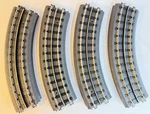 Mth Realtrax Gauge 0-31 Curve Tracks Rail Lot Of 8 Great Condition. Fixed Price $31.38.