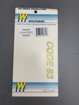 Ho Walthers 948-833 Crossing 90 Degrees Nickel Silver Nib! Sr. Fixed Price $26.98.