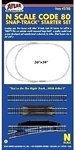 Atlas Code 80 Snap-track Starter Set Scale Nickel Silver Model Train. Fixed Price $46.52.