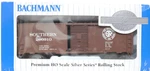 Ho Scale Bachmann Silver Series 40' Boxcar Southern Metalwheels Knuckle Couplers. Fixed Price $14.95.