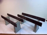 Ho Scale 2 Sets Of Life-like Girder Bridges On 3" Tall Piers. Fixed Price $9.77.