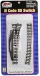 Atlas #2703 Right-hand Manual Standard Switch Track Scale Code 80 Rails. Fixed Price $25.95.