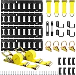 Track Tie-down Set: 4 Pack With 56 Accessories For Trucks & Trailers. Fixed Price $109.99.