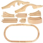 Jarthenaamcs 24PCS Train Track Expansion Set - Wooden Connec.... Fixed Price $58.52.