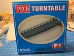 Peco NB55 Scale Well-type Turntable Kit -- Bridge Measures: 5-15/16". Fixed Price $40.00.