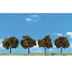 Woodland Apple Trees 2'' -3'' (4) Model Railroad. Fixed Price $11.99.