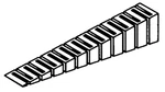 Woodland Scenics ST1411 Sub Terrain, 4% Incline Set (4 Pieces). Fixed Price $16.99.
