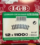 Lgb - Track 11000 X 12, R1=30 Degree, R=600MM. Fixed Price $69.99.
