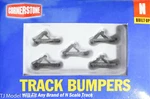 Walthers #933-2605 Track Bumper Built-ups -- Dark Gray (5 In Pkg). Fixed Price $15.28.