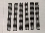 6 Pcs Tyco Ho Steel Track 9" Straight #15944 Black Ties Pre-owned Free Ship. Fixed Price $8.50.