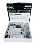 #38-0203 Kato 1/87 Great Northern Acf 70 Ton 2-BAY Covered Hopper 3-CAR Kit. Fixed Price $49.95.