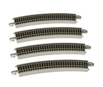 Bachmann Trains-snap-fit E-z Track 22 Radius Curved (4/CARD)-NICKEL Silver. Fixed Price $21.67.