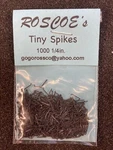 Roscoe's Track Spikes, 1/4 Inch Tiny Size, For N, Ho, HON3, ON30. Fixed Price $16.50.