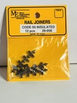 Micro Engineering Scale, Rail Joiners, Code 55 Insulated. 12 Pcs # 26-056.. Fixed Price $6.95.