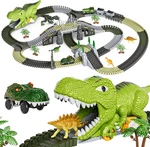 Tumama Dinosaur Toys Race Track, 281 Pcs Train Set For Kids 3-5 5-7, Fl. Fixed Price $47.23.