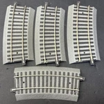4- Lionel American Flyer 6-49878 Scale Fastrack S40 1/2 Curve Track, New. Fixed Price $34.99.