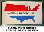 American Raceways Inc - Vinyl Decal Sticker Vintage Official Pace Cars Ari. Fixed Price $36.37.