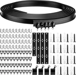 Curtain Tracks Ceiling Flexible Bendable Rail Curved Wall Mounted. Fixed Price $60.30.