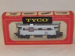 Tyco Ho T327L:349 Burlington #cbq 12568 Caboose. Fixed Price $18.99.