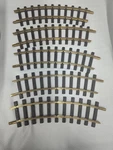 Lgb 11000 No. X 5 Curved Brass Track 30 R600MM R1 G-scale Western Germany. Fixed Price $27.49.