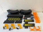 Big Of 66 Piece Vintage Tyco Slot Car Track Controllers Curves Straights Etc. Fixed Price $39.99.