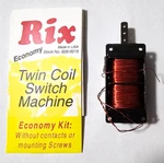 Rix Twin Coil Switch Machine Economy Kit #628-0015. Fixed Price $9.49.